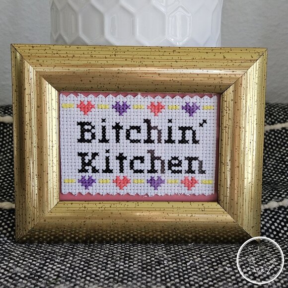 Hand Crafted Other - Snarky Hand-Crafted Cross Stitch Designs – Bitchin Kitchen